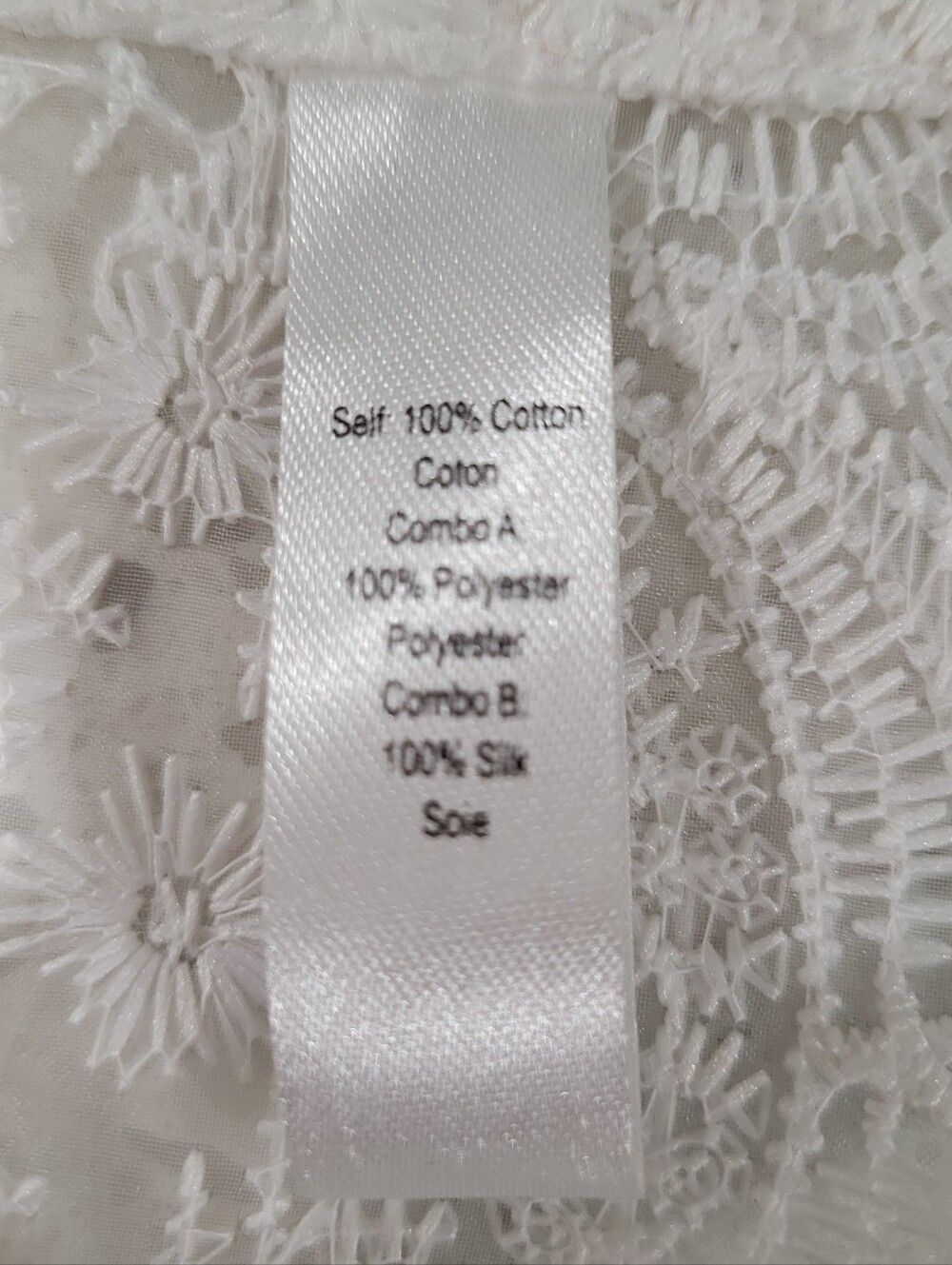 Marissa Webb Formal White Lace Sleeveless Pintuck Tuxedo Top w/Black Tank | S - Picture 7 of 8